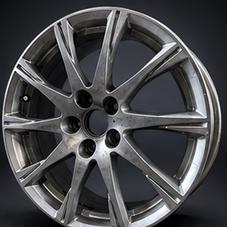 Gunmetal finished wheel
