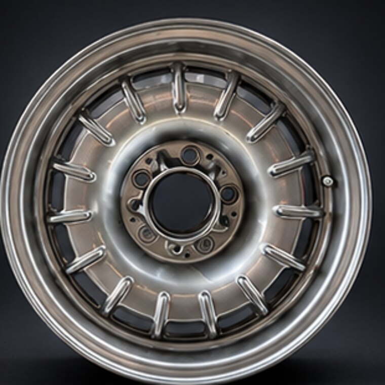 Bronze machined wheel